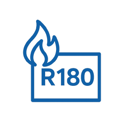 Resistenza al fuoco fino a R180

